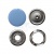 Кнопка рубашечная (закрытая) 9,5мм - эмаль, цв.182 - св.голубой - купить в Кирове. Цена: 5.74 руб.