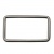 Рамка металлическая прямоугольная, 40 х 15 мм- тём.никель - купить в Кирове. Цена: 4.60 руб.