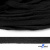 Шнур плетеный d-8 мм плоский, 70% хлопок 30% полиэстер, уп.85+/-1 м, цв.- чёрный - купить в Кирове. Цена: 735 руб.