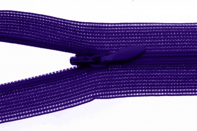 Молния потайная Т3 866, 20 см, капрон, цвет фиолетовый - купить в Кирове. Цена: 5.27 руб.