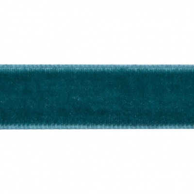 Лента бархатная нейлон, шир.12 мм, (упак. 45,7м), цв.65-изумруд - купить в Кирове. Цена: 392 руб.