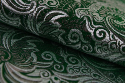 Ткань костюмная жаккард, 135 гр/м2, шир.150см, цвет зелёный№4 - купить в Кирове. Цена 441.94 руб.