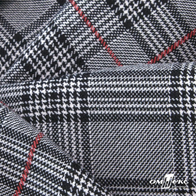 Ткань костюмная "Клер" 80% P, 16% R, 4% S, 200 г/м2, шир.150 см,#10 цв-серый/красный - купить в Кирове. Цена 412.02 руб.