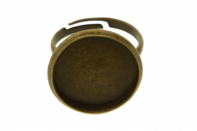 Заготовка для рукоделия металлическая фигурная для кольца 15мм - купить в Кирове. Цена: 7.44 руб.