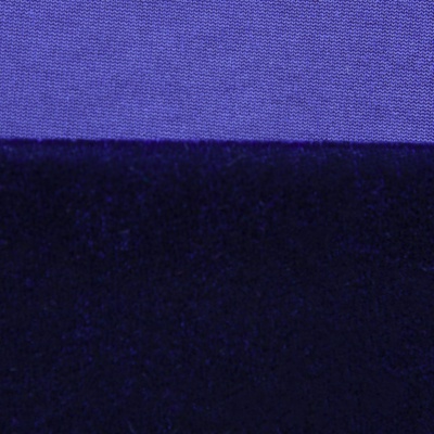 Бархат стрейч №14, 240 гр/м2, шир.160 см, (2,6 м/кг), цвет т.синий - купить в Кирове. Цена 740.88 руб.